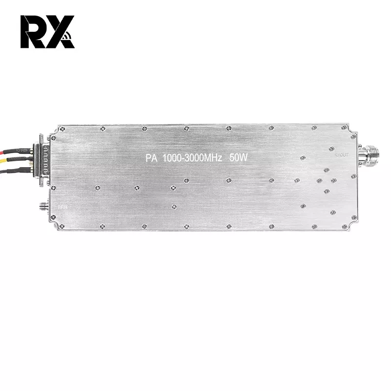 ไม่มีแหล่งดิจิตอล 1,000-3000MHz โมดูล Power Jammer แอมพลิฟายเออร์ 50W