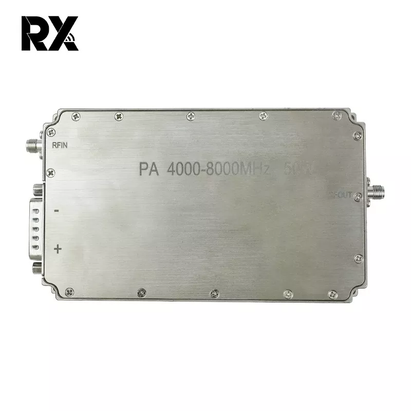 Ultra-Wideband C-Band 4-8 GHz 50W เพาเวอร์แอมป์ระบบ RF